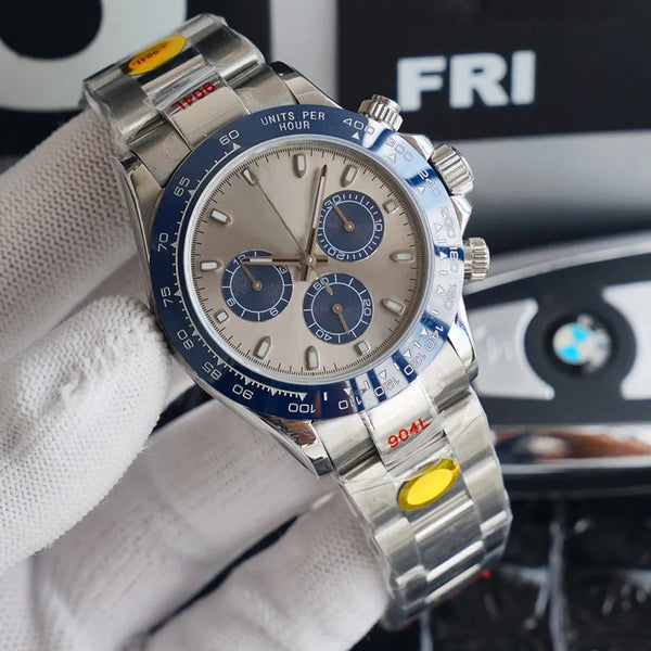 Daytona Oystersteel | Silver & Royal Blue