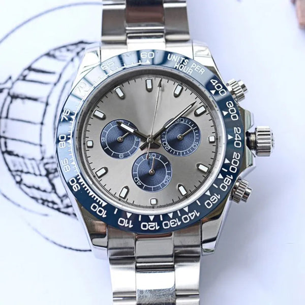Daytona Oystersteel | Silver & Royal Blue